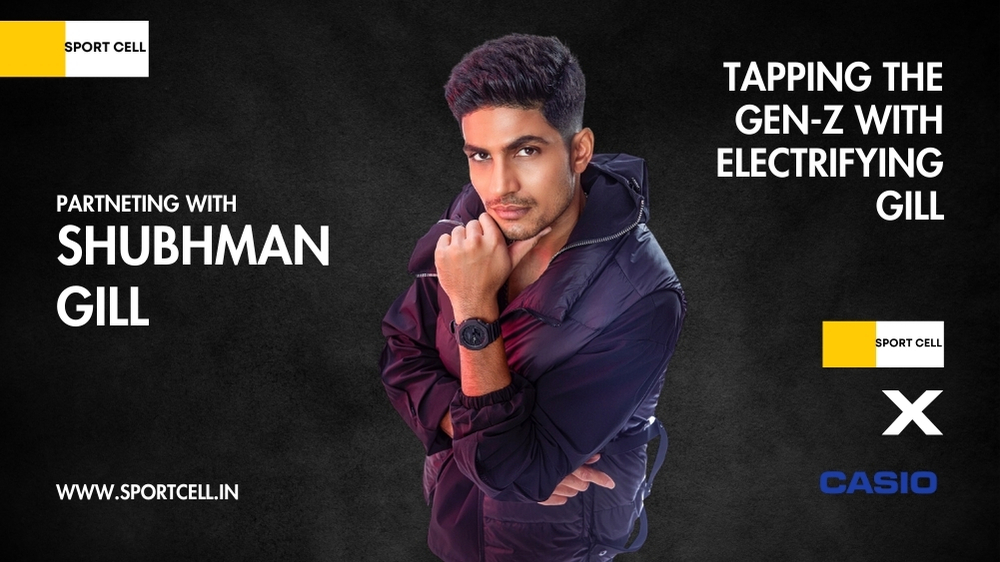 Sportcell teams up with Shubhman Gill, energizing Gen-Z through a dynamic celebrity endorsement with Casio.